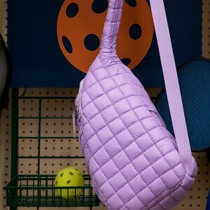 Pickle O' Joe Quilted Sling Pickleball Bag Light Purple New with Tags